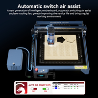 Machine de gravure et de découpe laser numérique CNC à puissance réglable haute précision 40W/24W pour bois, pierre, acrylique, cuir, bijoux