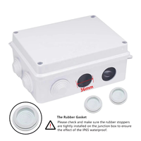 Boîtier électrique en plastique ABS avec trous pré-percés, boîtier de projet électronique étanche et anti-poussière IP65 en blanc