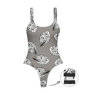 Popolari conchiglie hawaiane stampate su richiesta costumi da bagno <span class=keywords><strong>taglie</strong></span> <span class=keywords><strong>forti</strong></span> tuta staccabile inguinale per la personalizzazione comoda delle donne - Product Image 4