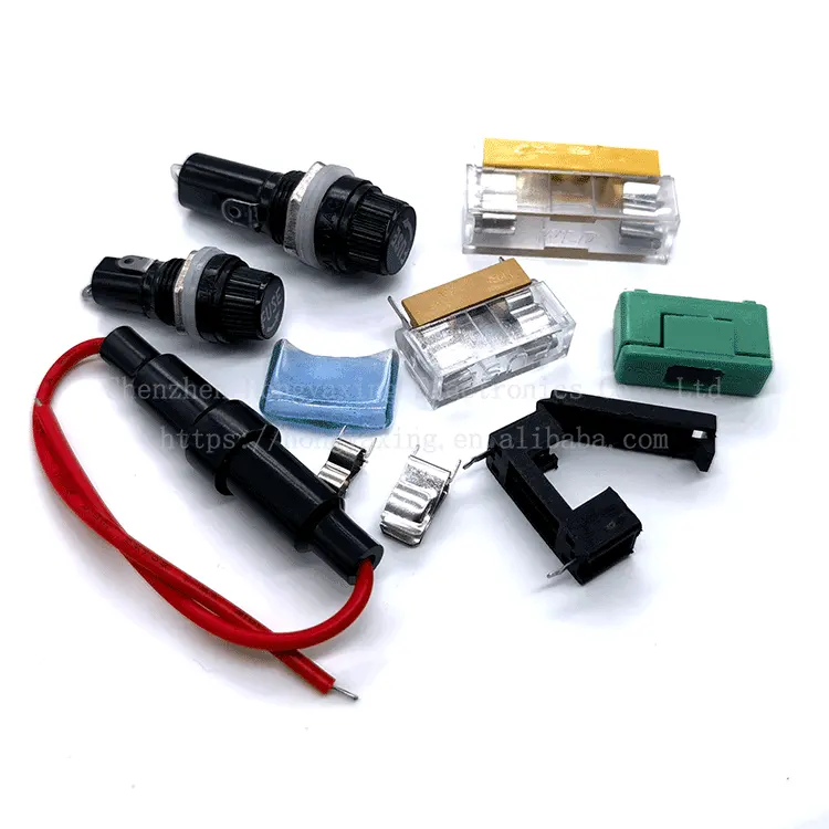 5*20mm 6*30mm PCB monte otomatik sigorta klip tutucu için cam seramik tüp/PCB/kordon sigorta tutucu