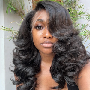 Glueless Wear and Go 250% Density Bouncy Curls <strong>Wig</strong> 13x6 HD <strong>Lace</strong> Front Pre Cut Pre Bleached SDD Raw Vietnamese <strong>Human</strong> <strong>Hair</strong> <strong>Wig</strong> - Product Image 3