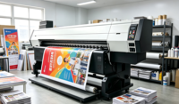 Impresora de inyección de tinta digital SIGNSTAR de formato grande de alta velocidad de 3.2 m con 4 cabezales de impresión I3200, directo de fábrica, con tinta ecosolvente.