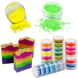Оптовая продажа флуоресцентных красителей красочные неоновые пигменты для изготовления восковых свечей мыла