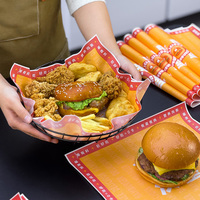 Papier d'emballage pour hamburgers écologique et résistant à la graisse, personnalisable avec logo, idéal pour les boulangeries, restaurants et emballages à emporter pour la restauration rapide.