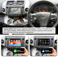 صندوق فك تشفير لاسلكي لنظام Apple CarPlay وAndroid Auto لسيارات تويوتا RAV4 2005-2012 E8009 مع شاشة ملاحة RGB OEM