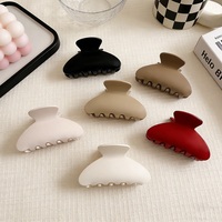MIO 9cm Nouvelle Arrivée Pince à Cheveux Couleur Morandi Forme Arc Mat Effet Griffe de Requin pour Femmes Filles Printemps Été