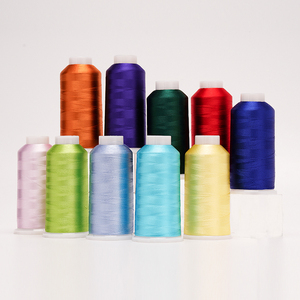 Bán buôn màu sắc tươi sáng lớn cuộn 100% <span class=keywords><strong>Viscose</strong></span> sợi rayon thêu chủ đề cho máy thêu 120D/2 - Product Image 1