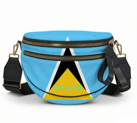 Sac à bandoulière léger pour femme avec fermeture éclair, motif drapeau pan-africain, idéal pour les loisirs patriotiques
