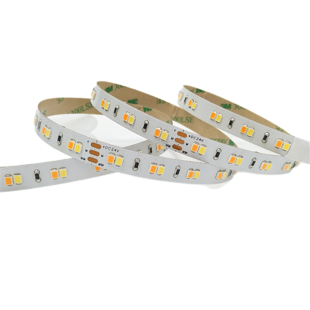 Dimmable SMD2835 Dual Color 60leds/m DC12/24V Flexible LED Back Light Strips for Decoration