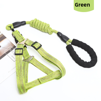 Nouvelle Tendance Laisse pour Chien Écologique 1,2M avec Mousqueton Rotatif en Nylon et Lin Tressé, Motif Uni, Poignée Souple