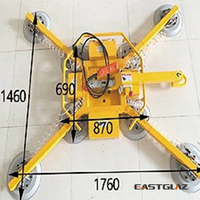 Elevador automático de vidrio con ventosas para carga, transferencia y manipulación de vidrio en línea de producción