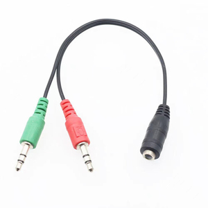 <span class=keywords><strong>Cable</strong></span> divisor de <span class=keywords><strong>audio</strong></span> estéreo D1590 de 20 cm (0.2 m) de longitud, 2 machos a 1 <span class=keywords><strong>hembra</strong></span>, 3.5 mm, <span class=keywords><strong>cable</strong></span> de <span class=keywords><strong>audio</strong></span> <span class=keywords><strong>hembra</strong></span> de 3.5 mm a 2 machos - Product Image 4