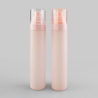 Flacon pulvérisateur rond transparent vide avec bouchon à vis en plastique noir 50ml 80ml 100ml 120ml Flacons pulvérisateurs en plastique