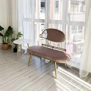İtalyan tasarımcı High-end koltuk mobilya kapalı deri döşeme paslanmaz çelik kanepe sandalye oturma odası için