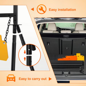 Kit Supporto per Bersagli in Acciaio Regolabile in Altezza - Struttura Completa per Poligono di Tiro all'Aperto con Bersagli Metallici da 4/6/8/7x12 Pollici e Catene - Product Image 5