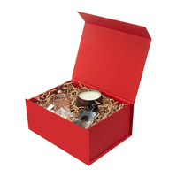Boîte rigide en carton personnalisée pliable sur mesure pour vêtements, boîte cadeau magnétique pliable avec ruban