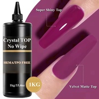 Vente en gros de gel UV pour ongles de qualité professionnelle, 500g, 1000g, 1 KG, effet brillant diamant, sans HEMA ni TPO, base coat et top coat en gel caoutchouc