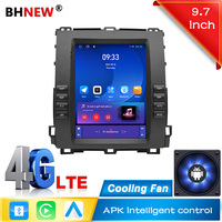 Système audio de voiture 9,7 pouces pour Toyota Prado 120 2002-2009 Radio multimédia stéréo Car-play+Auto 4GLTE a IPS DSP