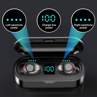 F9 TWS IPX7 Waterproof Earphone, Wireless Touch Headset