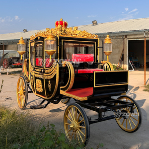 Charrette royale personnalisée pour mariages et événements, charrette à chevaux élégante à vendre - Product Image 2