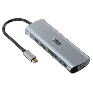 <span class=keywords><strong>Hub</strong></span> <span class=keywords><strong>USB</strong></span> Tipo <span class=keywords><strong>C</strong></span> 12 en 1 con Alimentación, Estación de Acoplamiento Portátil para Laptops con PD, VGA y Múltiples Puertos, para Viaje, Compatible con Surface - Product Image 3