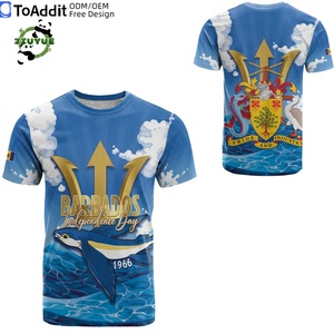 Camiseta con la <span class=keywords><strong>Bandera</strong></span> de <span class=keywords><strong>Barbados</strong></span> del Día de Errol Barrow 2026, Padre de la Independencia de <span class=keywords><strong>Barbados</strong></span>, Tela de Secado Rápido, Camisetas con Gráficos de <span class=keywords><strong>Barbados</strong></span> - Product Image 3