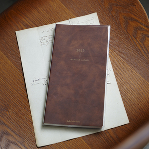 Tùy chỉnh in logo cao cấp PU Bìa softcover TN Kích thước Brown <span class=keywords><strong>2025</strong></span>-2026 kế hoạch cuốn sách - Product Image 6