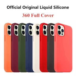 Custodia per telefono antiurto ufficiale in <span class=keywords><strong>Silicone</strong></span> liquido morbido di alta qualità per <span class=keywords><strong>Apple</strong></span> <span class=keywords><strong>Iphone</strong></span> 15 Pro Max 14 Pro 13 12 <span class=keywords><strong>11</strong></span> XS MAX XR X - Product Image 2