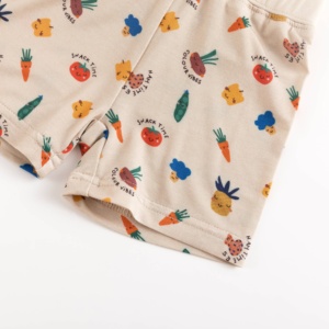 Ensembles de pyjamas pour bébé en bambou Miozing 180 g/m², doux, respirants, avec double fermeture éclair, vente en gros avec logo personnalisé - Product Image 3