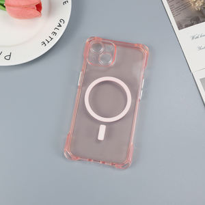 Coque antichoc transparente rigide avec chargement magnétique sans fil motif petite étoile, finition électroplaquée, support de <span class=keywords><strong>téléphone</strong></span> inclus (matériau PC) - Product Image 5