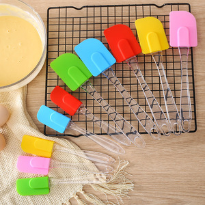 <b>Silicone</b> Half Spatula for Baking & Pastry Cream Blender Food Safe Non-Toxic for Cake Decorating and Other Baking <b>Tools</b> - Product Image 2