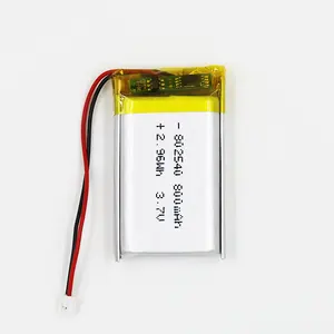 3.7V 2.96Wh 800mah lipo 1s聚合物可充电802540电池快速充电锂聚合物电池