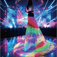 Écran LED flexible et programmable couleur intégrale pour costumes, idéal pour spectacles sur scène, DJ, soirées dansantes