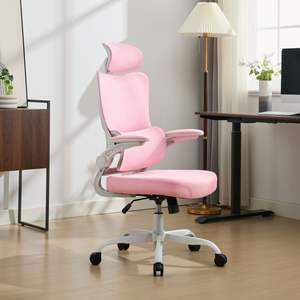 Modernes Design Rosa Höhen verstellbarer Rolling Ergonomischer Executive Swivel Office Mesh Boss Stuhl mit Lordos stütze - Product Image 4