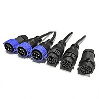 Connecteur à verrouillage rapide robuste M25 à 3 broches, prise d'alimentation haute tension pour station de base 5G