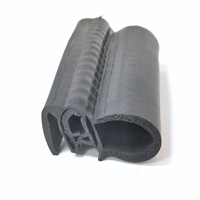 Pinchweld, Protector de borde de puerta de coche, tira de sellado de goma embellecedora, inserto de núcleo de Metal, protección de borde de ventana de puerta de vehículo, tira de sellado de goma