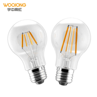 Ampoule LED à filament rétro WOOJONG, économie d'énergie, A60 C37 G-shape B22, couvercle en PC laiteux, 210lm/W, plastique, garantie 2 ans, ROHS EMC