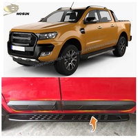 Revêtement de corps ABS couvercle de porte latérale en plastique noir mat moulure latérale pour FORD RANGER T6 T7 T8 2012-2021