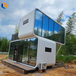 Maisons conteneurs en acier écologiques, durables, pour le <span class=keywords><strong>travail</strong></span> en extérieur, avec vue 160°, étanches, structure en acier, type Apple House pour villa, chambre <span class=keywords><strong>à</strong></span> coucher - Product Image 5