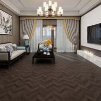 Revêtement de sol SPC Chevron écologique, imperméable et résistant à l'usure pour bureaux, gymnases, hôtels, appartements, intérieur, ignifuge, en chevrons