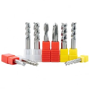 Fraise à queue solide à 3 cannelures pour aluminium, finition miroir, sans revêtement, outil de fraisage haute vitesse - Product Image 1