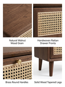 Armoire de chevet moderne et compacte pour gagner de la place |   Commode de nuit compacte avec tiroir de rangement pour studio, dortoir ou chambre à coucher - Product Image 2