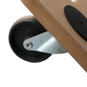 Chariot à roulettes en MDF avec 4 roulettes en PP noires de 3 pouces, 4 patins ronds antidérapants en EVA - Product Image 2