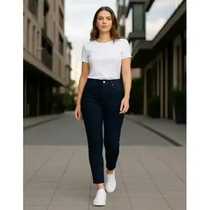 Pantaloni da Donna in Gabardine Elasticizzata Adrenaline, Vita Alta, Cinque Tasche, Traspiranti - Product Image 1