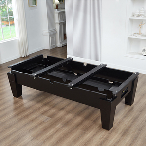 Mesa de billar Bojue de 8/9 pies con precio de fábrica, con superficie de pizarra, cojín de goma, bolsillos de goma, retorno de bolas y tamaños personalizables para billar. - Product Image 4