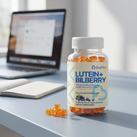 Gummies pour les yeux à la lutéine et au myrtille, formule 12-en-1, à base de pectine végétalienne, saveur mangue, complément alimentaire pour adultes