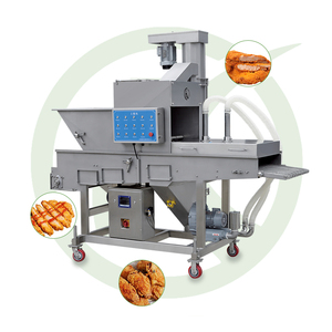 Nhà Máy Chế Biến Thực Phẩm Giá Thấp Bánh Hamburger Patty Gặp Patty Gà Cốm Bỏng Ngô Breading Máy Bánh Mì Vụn Máy - Product Image 2