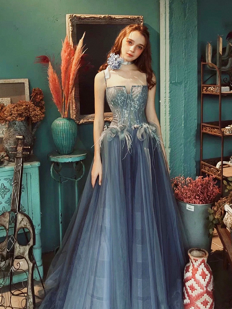 princess polly baby blue dress Celebrities Are Obsessed With This Blue Color Trend—Here's How to Style It