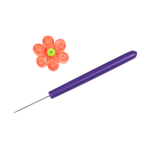 Kit d'outils de quilling en papier à fente de 6 pièces, différentes tailles, aiguilles à friser roulantes, stylos à quilling, papier, artisanat