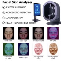 Analyseur de peau 3D AI X5 Pro, scanner facial professionnel, écran tactile 21,5 pouces, machine de diagnostic de beauté multi-spectre pour la maison